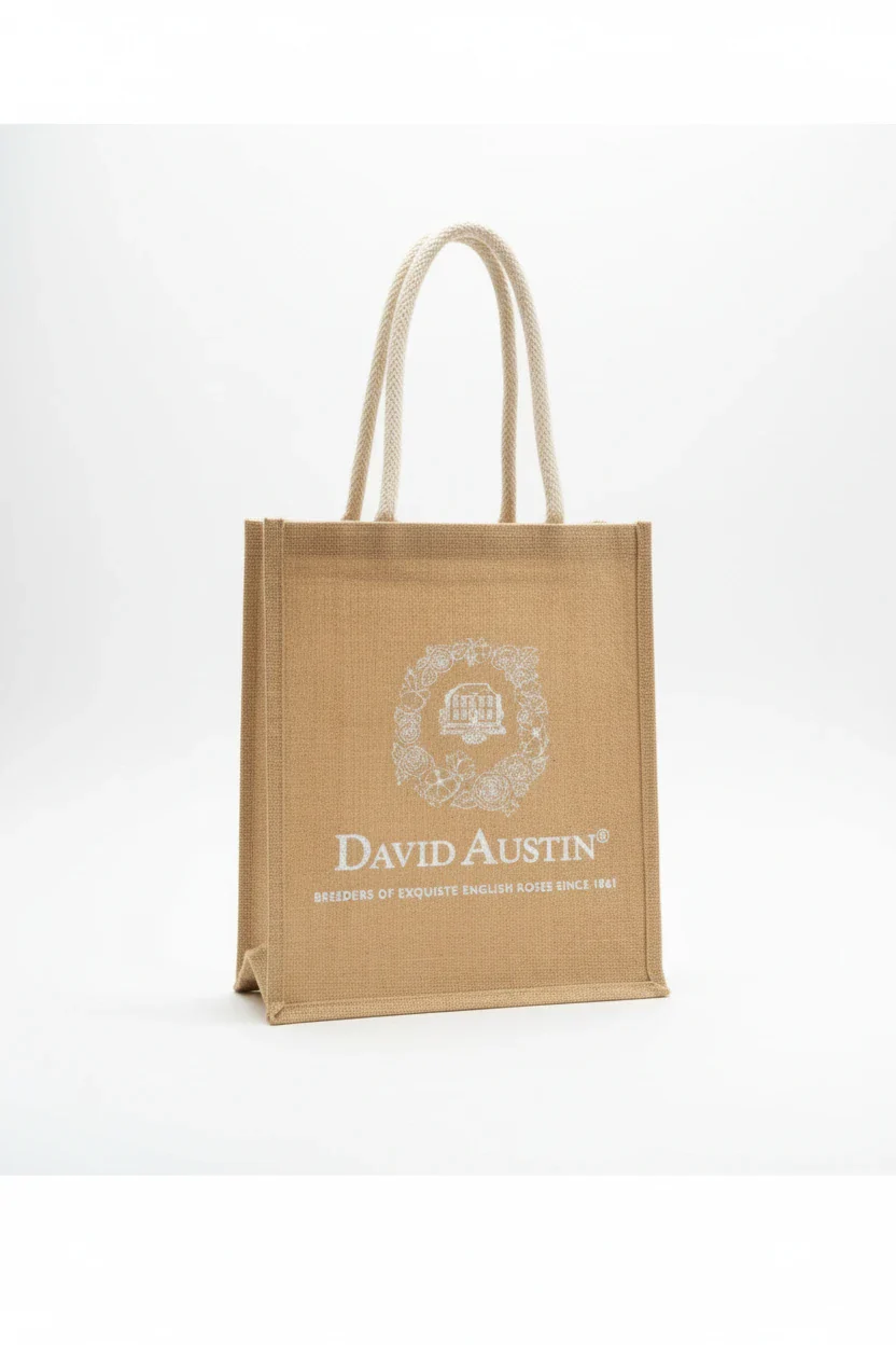 Branded Jute Bag David Austin